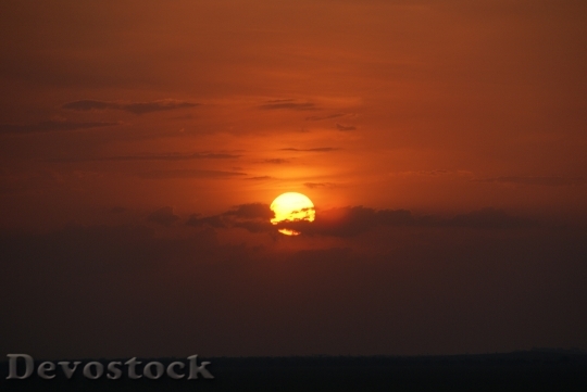 Devostock Sunset Light Sun Clouds