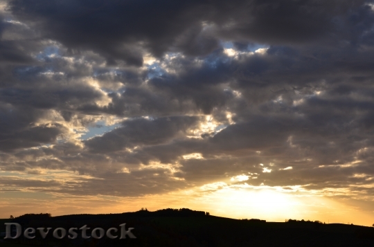 Devostock Sunset Nature Clouds Twilight