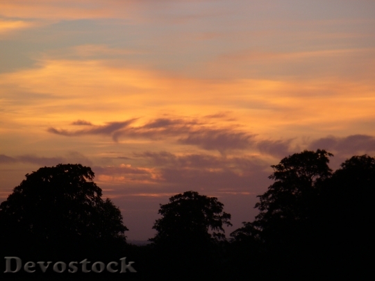 Devostock Sunset Nature Evening Sky