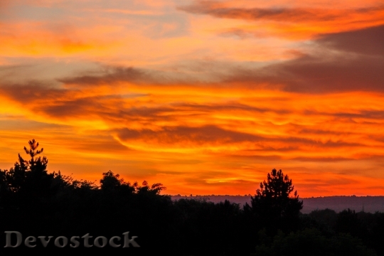Devostock Sunset Nature Sky Clouds 0