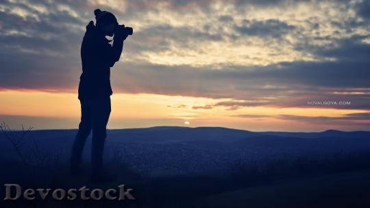 Devostock Sunset Photographer Png