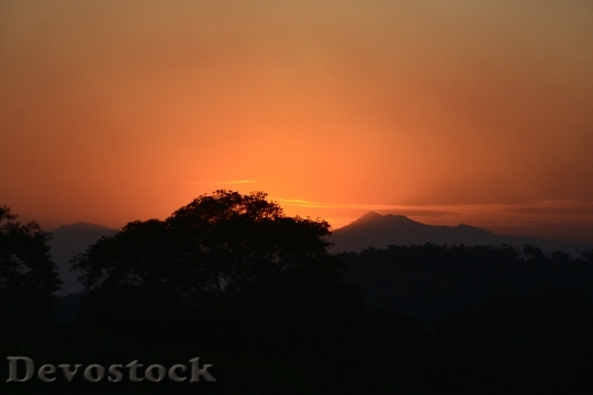 Devostock Sunset Silhouette Nature 260693