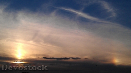 Devostock Sunset Sky Clouds Dusk