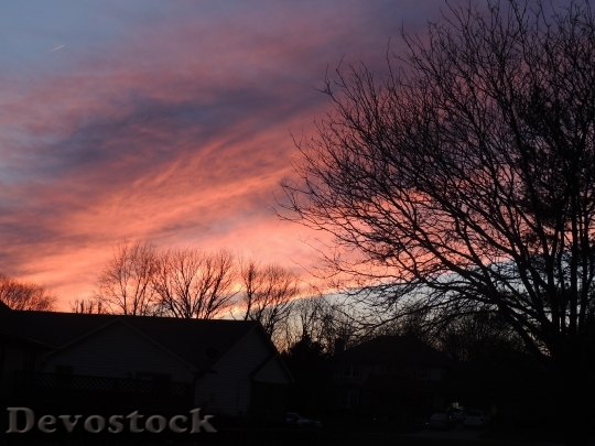 Devostock Sunset Sky Clouds Outdoors 4