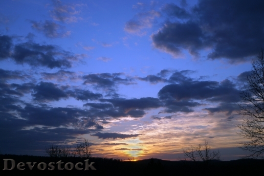 Devostock Sunset Sky Clouds Sun 9