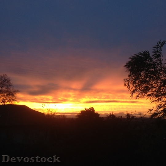 Devostock Sunset Sky Colors Nature