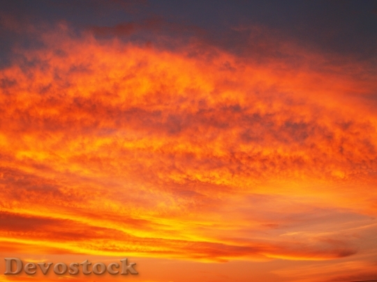 Devostock Sunset Sky Red Gold