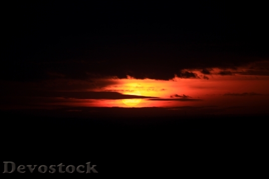 Devostock Sunset Sky Sun Clouds 36