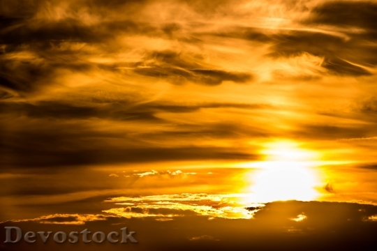 Devostock Sunset Sun Abendstimmung Sky 2