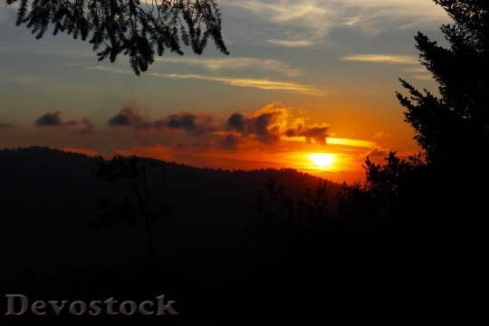 Devostock Sunset Sun Landscape Evening 0