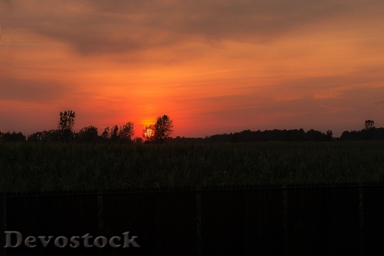 Devostock Sunset Sun Landscape Sky 3