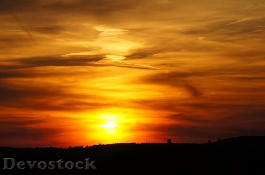 Devostock Sunset Sun Nature 50368