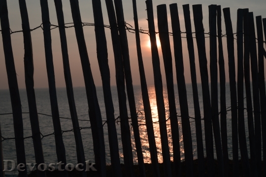 Devostock Sunset Sun Sea Landscape 0