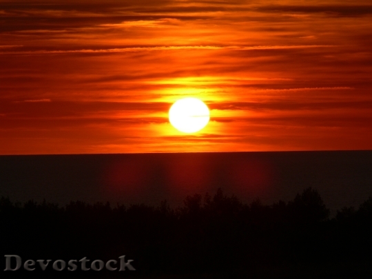 Devostock Sunset Sun Sky Cloud 4