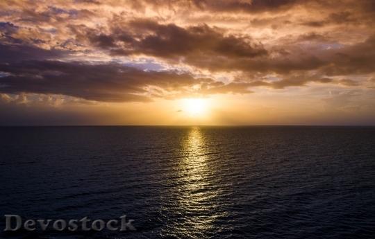 Devostock Sunset Sunrise Ocean Sea 1