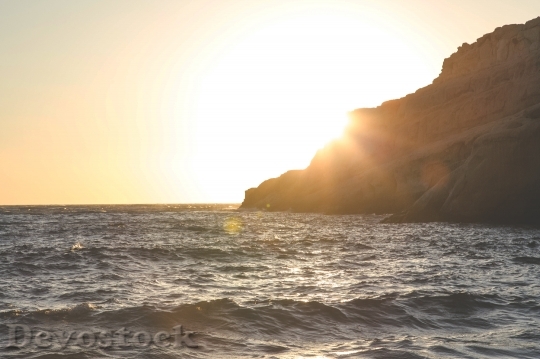 Devostock Sunset Sunrise Sea Ocean