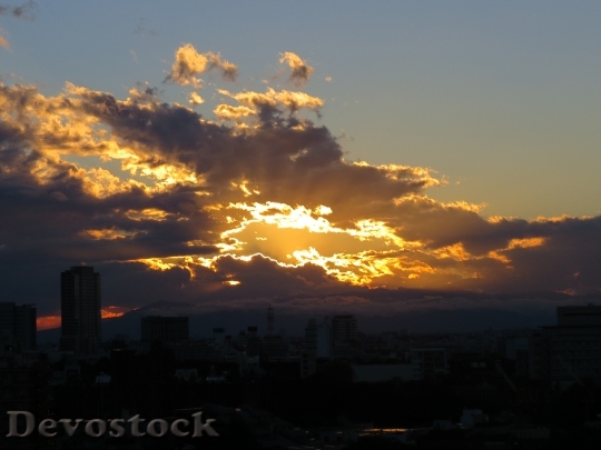 Devostock Sunset Tokyo Japan Sky