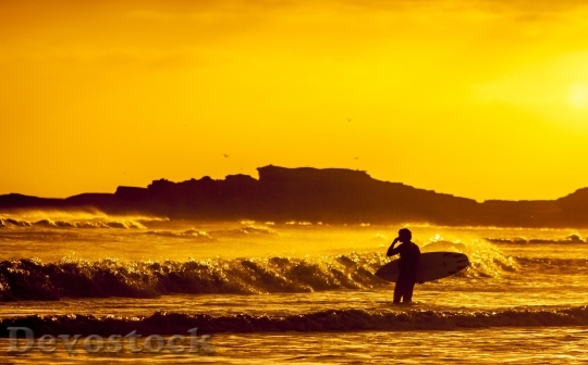 Devostock Surfer Ocean Beach Surfing