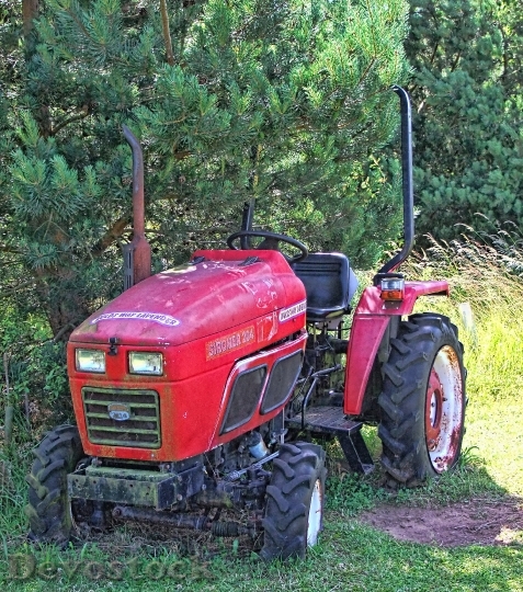 Devostock Tractor Farm Agriculture Field