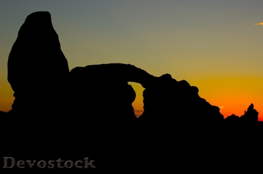 Devostock Turret Arch Sunset Landscape