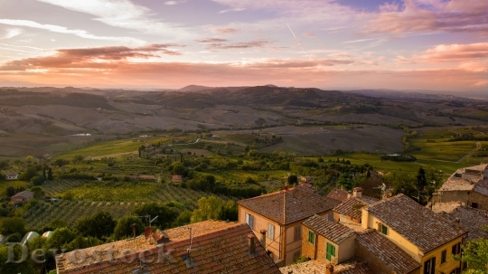 Devostock Tuscany Italy View Landscape