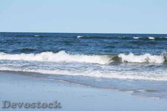 Devostock Waves Beach Ocean Water