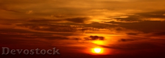 Devostock West Sun Sunset Sky 1