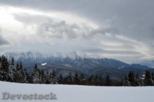 Devostock Winter Scene Mountain Wonderland 3