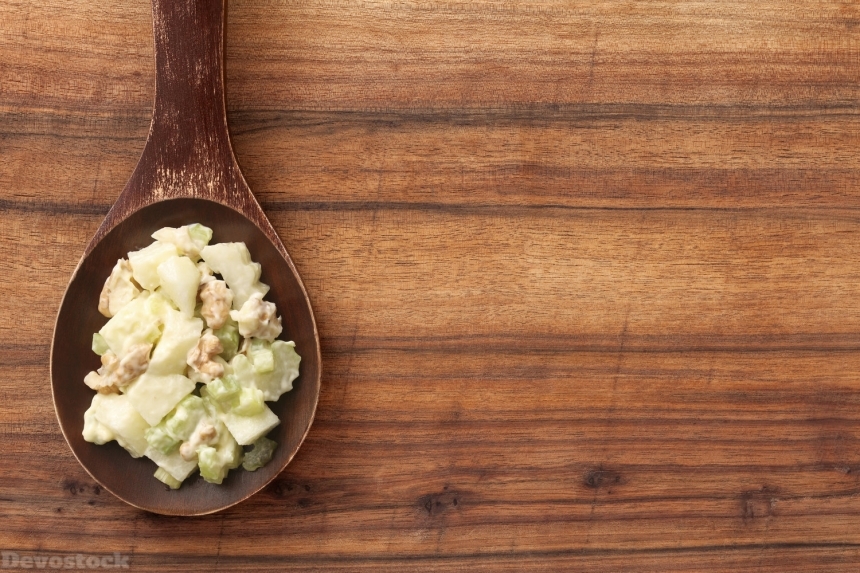 Devostock Wooden Spoon Salad 
