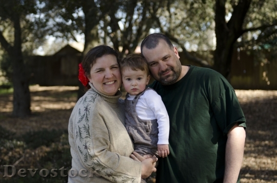 Devostock Family and son in the park
