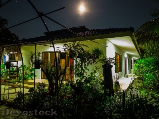 Devostock House in the night