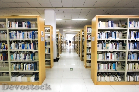 Devostock Library in a school or university
