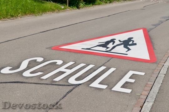 Devostock School sign