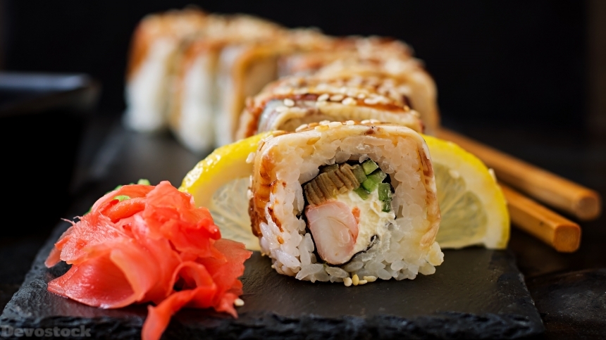 Devostock Sushi , Japanese and Korean food culture 