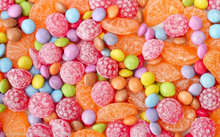Devostock Sweet multicolor candies