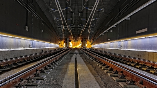 Devostock Train track scenery stock images  (9)