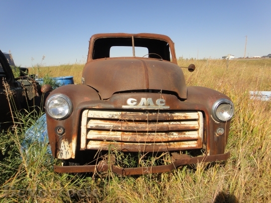 Devostock Abandoned Truck Prairie Old