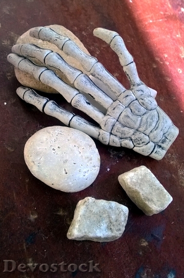 Devostock Age Old Stone Hand
