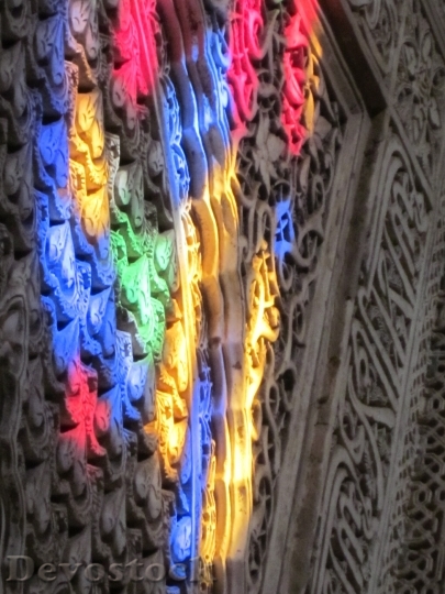 Devostock Alhambra Stained Glass Light