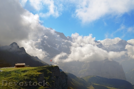 Devostock Alpine Switzerland Landscape Male