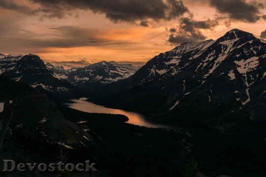 Devostock Alpine View Mountains Lake