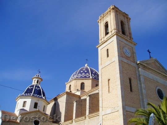 Devostock Altea Church Spanish Domes