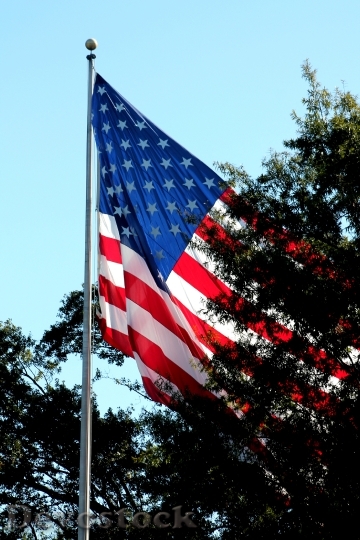 Devostock American Flag Flag Patriotic