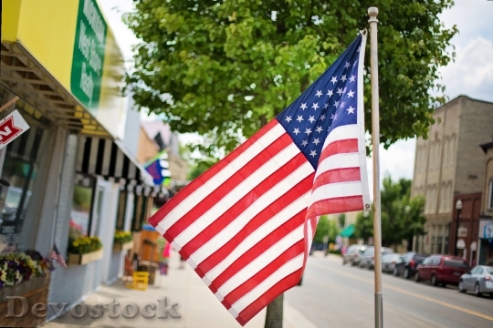 Devostock American Flag Fourth July 0