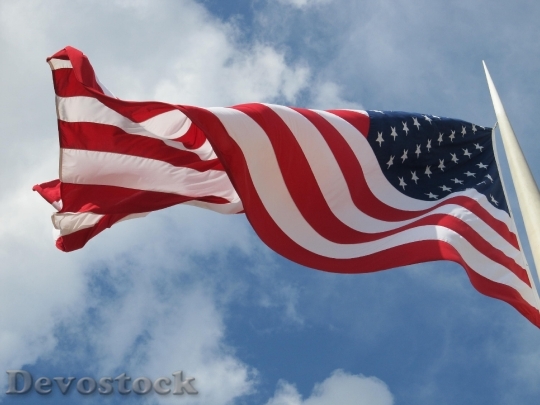 Devostock American Flag Patriotism 373362