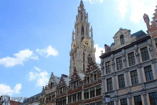 Devostock Antwerp Cathedral Tower Belgium