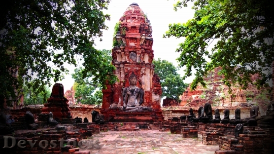 Devostock Ayutthaya Thailand Temples Buddha