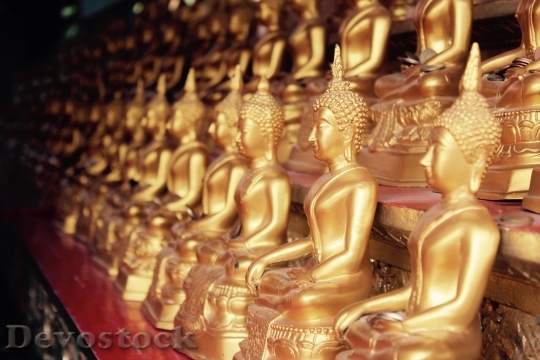 Devostock Bangkok Buddha Gold Meditation 19