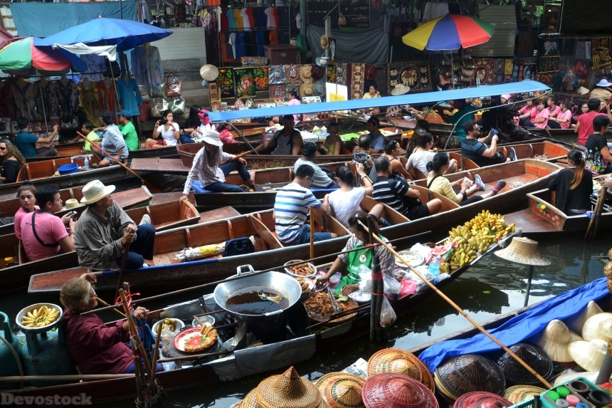 Devostock Bangkok Thailand Floating Market 3