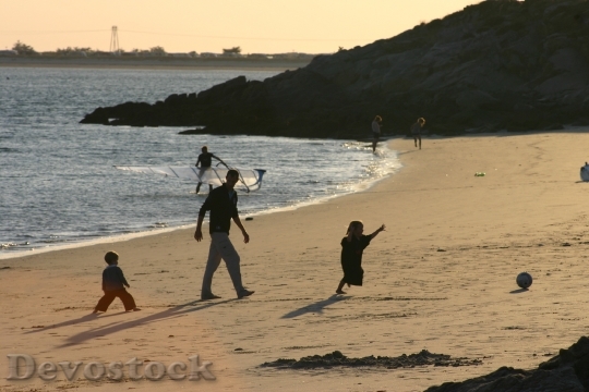 Devostock Beach Game Tourism Child